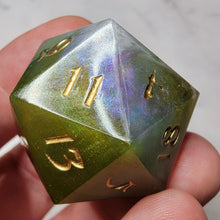 Load image into Gallery viewer, &quot;Lost Pearl&quot; Chonk d20 (flawed)