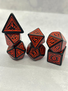 Pathfinder "Wrath of the Righteous", 7pc TTRPG Dice Set
