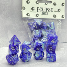 Load image into Gallery viewer, &quot;Starstruck Moon Kingdom&quot;, 10pc D&amp;D Dice Set