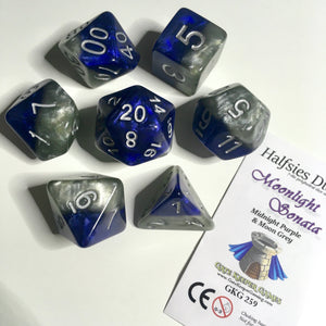 Halfsies Moonlight Sonata Dice Set