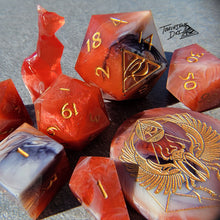 Load image into Gallery viewer, &quot;Ruidus Born&quot; 7pc set + CHONK d20